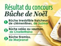 CONCOURS RECETTES "BÛCHE DE NOËL"