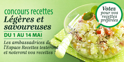 CONCOURS RECETTES "LÉGÈRES ET SAVOUREUSES"