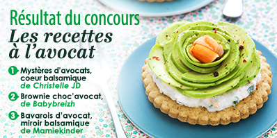 CONCOURS RECETTES À L'AVOCAT