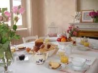 at the table....good breakfast ....