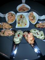 carpaccio st jacques et saumon