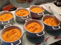 Purée potiron pdt carottes lait de coco gigembre