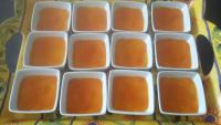 Crèmes anglaises en pannacotta/coulis d'abricot !